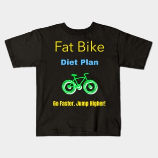 Fat Bike Diet Plan Mountain Biking Kids T-Shirt